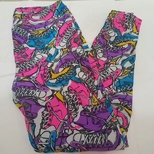 Lularoe* Neon Sneaker leggings